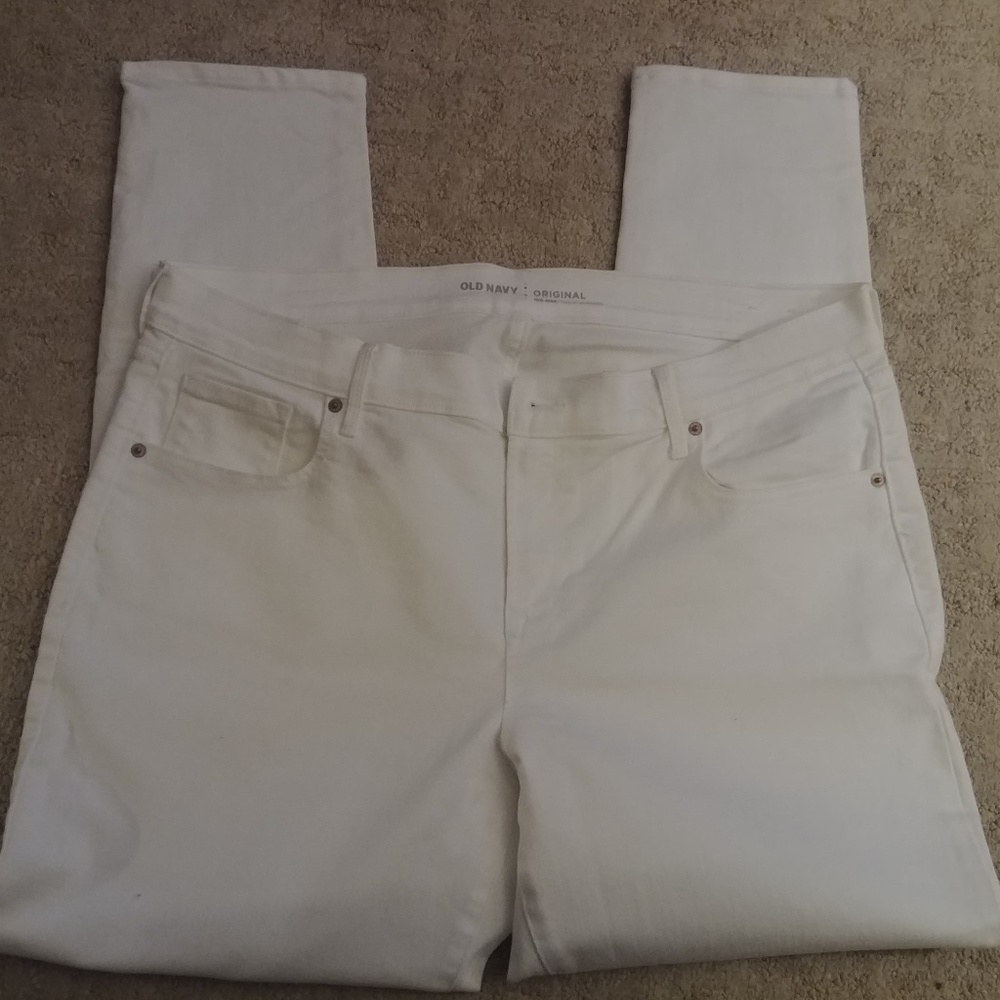 NBW White Old Navy MidRise Stretch Skinny Jeans